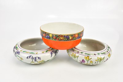 Lot 2510 - LINTURN TRADING; a pair of floral decorated...