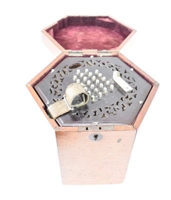 Lot 589 - A 19th century forty-eight key concertina with...