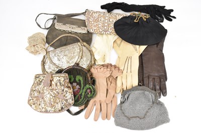 Lot 481 - Vintage accessories comprising six clutch bags...