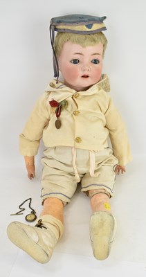 Lot 715 - SIMON & HALBIG; a model no.121 vintage doll,...