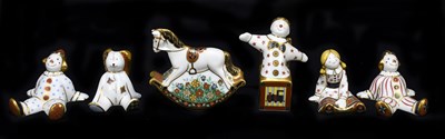 Lot 638 - ROYAL CROWN DERBY; six paperweights from the...