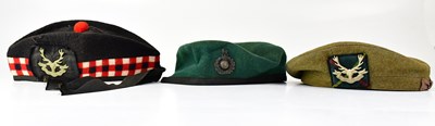 Lot 449 - Three military berets comprising a WWII...