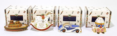 Lot 633 - ROYAL CROWN DERBY; four paperweights from the...