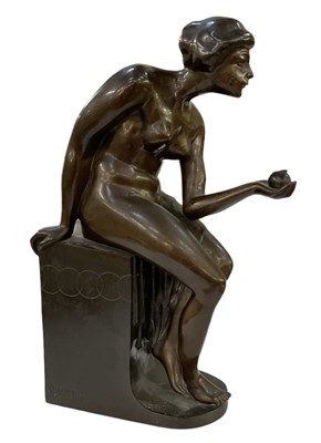 Lot 686 - ANTON GRATH (Austrian, 1881-1956); a bronze...