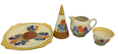 Lot 590 - CLARICE CLIFF; a Bizarre hand painted 'Crocus'...