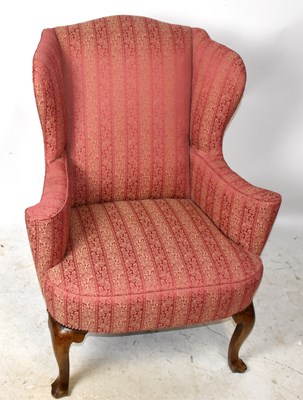 Lot 1664 - An early 20th century lady's wingback armchair...
