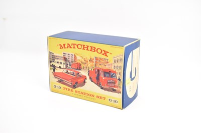 Lot 781 - MATCHBOX; a G-10 boxed fire station set...