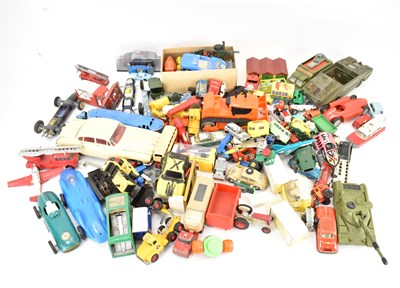 Lot 870 - A good quantity of vintage diecast vehicles,...