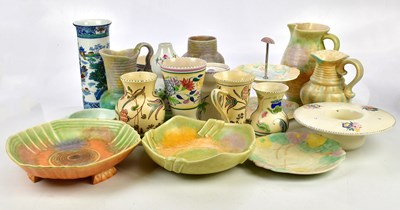 Lot 2461 - A collection of Art Deco and other ceramics...