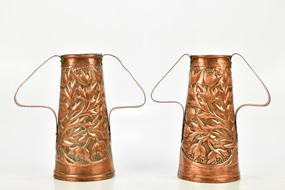 Lot 2089 - A pair of Arts & Crafts style copper...