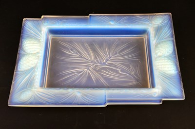 Lot 2151 - VERLUX; a French Art Deco opalescent...