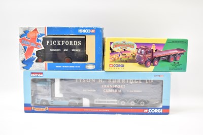 Lot 825 - CORGI; three boxed diecast vehicles comprising...