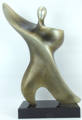 Lot 383 - A large modern decorative sculpture of an abstract dancer