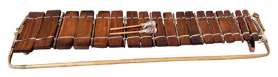 Lot 1053 - An African marimba or balaphon, length approx...