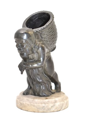 Lot 361 - An early/mid-20th bronze gnome figure with...