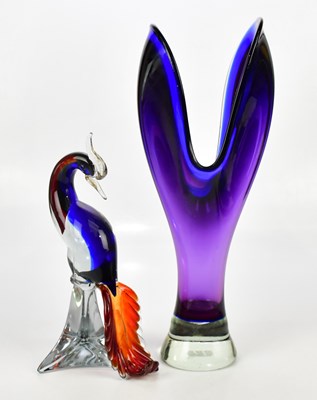 Lot 2162 - Two pieces of Murano comprising a mythical...
