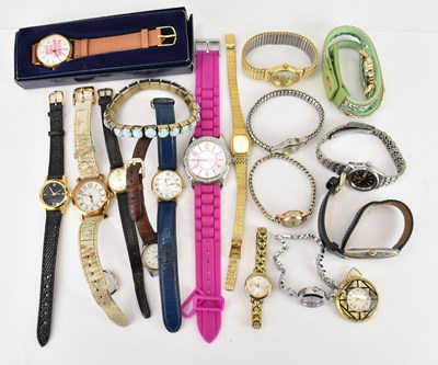Lot 1224 - Various modern, mainly ladies', wristwatches.