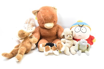 Lot 702 - Vintage soft toys comprising a large 1950s...