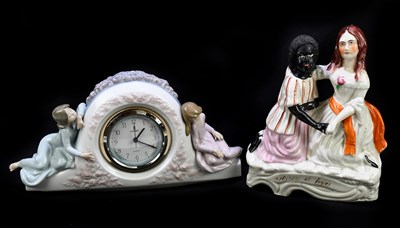 Lot 578 - A 19th century Staffordshire figure group...