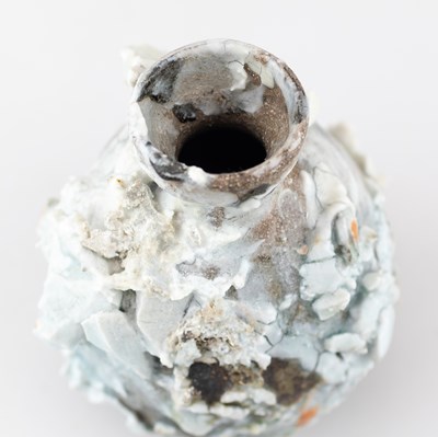 Lot 12 - AKIKO HIRAI (born 1970); a stoneware sake...