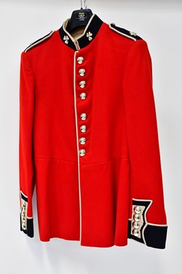 Lot 468 - An Irish Guards dress tunic and white leather...