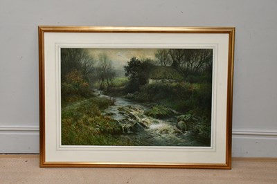 Lot 1675 - TOM CLOUGH (1867-1943); watercolour, river...