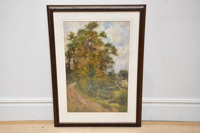 Lot 1676 - TOM CLOUGH (1867-1943); watercolour, country...