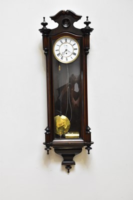Lot 1311 - A late 19th century stained Vienna style wall...