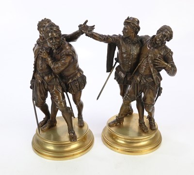 Lot 1698 - ÉMILE GUILLEMIN (1841-1907); a pair of...
