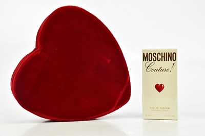 Lot 847 - MOSCHINO COUTRE; a limited edition red velvet...