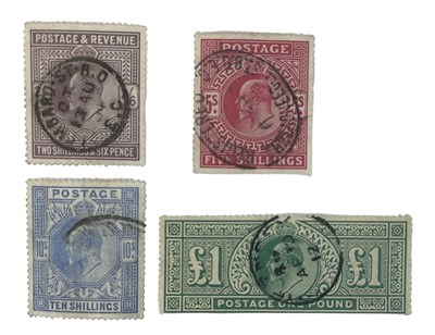 Lot 455 - An Edward VIII half crown, five shilling, ten...