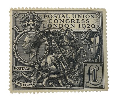 Lot 458 - A one pound PUC stamp.
