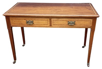 Lot 39 - An Edwardian mahogany and satinwood...