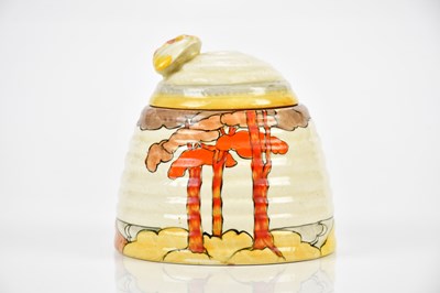 Lot 2254 - CLARICE CLIFF; a Bizarre Beehive honeypot in...