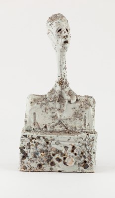 Lot 221 - IAN GREGORY (1942-2021); a grogged stoneware...