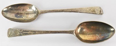 Lot 1135 - A pair of George III hallmarked silver...