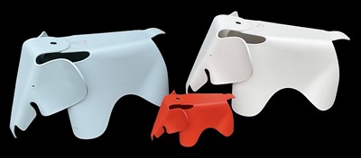 Lot 14 - CHARLES & RAY EAMES FOR VITRA; two moulded...