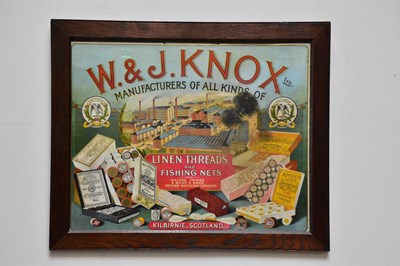 Lot 1532 - W & J KNOX; an original advertising pictorial...