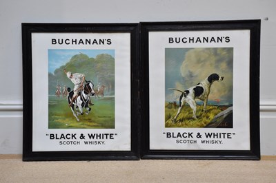 Lot 1533 - BUCHANAN'S; a pair of advertising prints for...