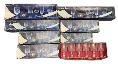 Lot 683 - CRISTAL D'ARQUES; a quantity of crystal...