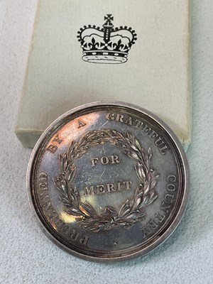 Lot 471 - UPPER CANADA PRESERVED; a silver medal for...