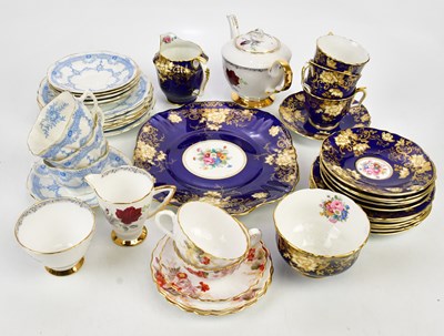 Lot 2378 - A collection of teaware including Crown...