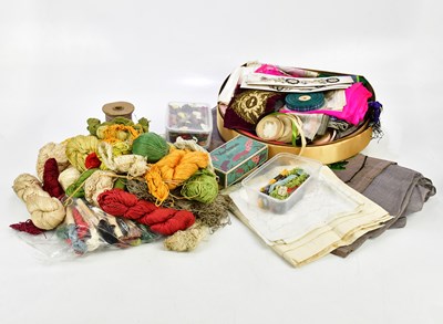 Lot 1659 - A collection of vintage textiles and...