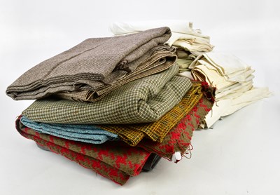 Lot 1660 - A collection of vintage woven wool textile...