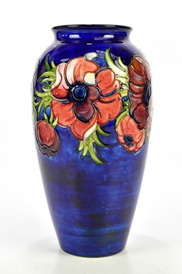 Lot 2218 - MOORCROFT; a large vase of shouldered form...