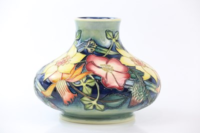 Lot 2268 - EMMA BOSSONS FOR MOORCROFT; a rare trial vase,...