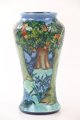 Lot 2244 - RACHEL BISHOP FOR MOORCROFT; a vase of...