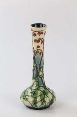 Lot 2294 - ANJI DAVENPORT FOR MOORCROFT; a squat vase...