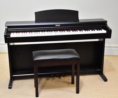 Lot 2638 - KAWAI; a model KDP80 digital piano and stool.