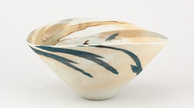 Lot 232 - JACK DOHERTY (born 1948); an oval porcelain...